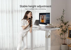 YDN 32 x 19 Inch White Electric Standing Desk