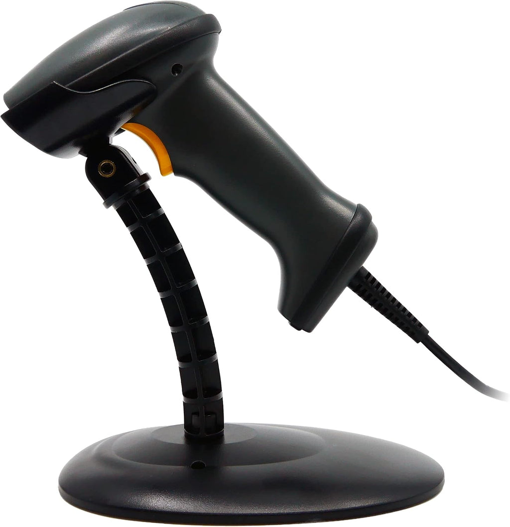 UNITECH America 2D Imager Barcode Scanner, USB Cable, Plug and Play, Gooseneck Stand/Cradle, Black, Read 3mil barcodes, PDF417, QR Code, Data Matrix, Aztec Code, IP54, 1.5M Drop, MS838-2UCB0S-SG