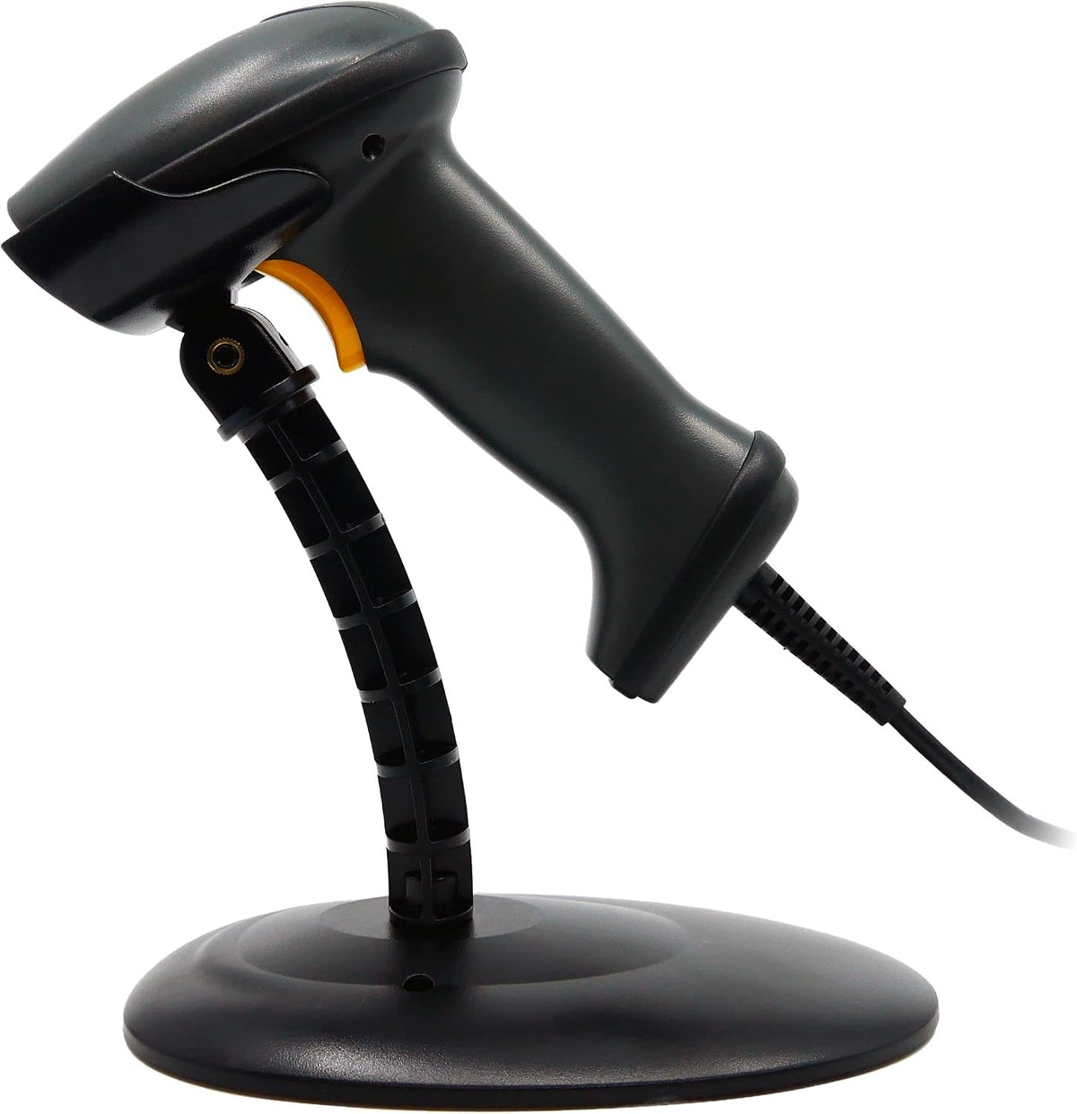UNITECH America 2D Imager Barcode Scanner, USB Cable, Plug and Play, Gooseneck Stand/Cradle, Black, Read 3mil barcodes, PDF417, QR Code, Data Matrix, Aztec Code, IP54, 1.5M Drop, MS838-2UCB0S-SG