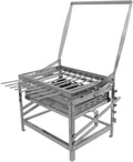 Ergocar Charcoal Grill Rotating 4-Tier Charcoal Tray With Skewers Ideal