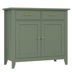 HORSTORS Farmhouse Kitchen Storage Cabinet, Small Buffet, Coffee Bar, White