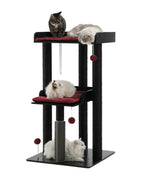 FourFurPets 43.7" Modern Cat Tree for Large Cats, Quick One‑Person Assembly