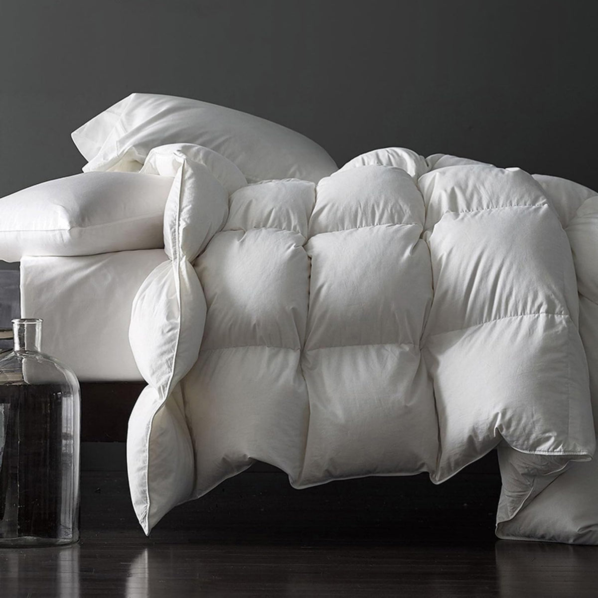 Royoliving Premium Feathers Down Comforter King Size Duvet Insert