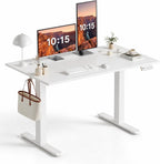 Claiks 32 x 19 Inch Rustic Brown Electric Standing Desk