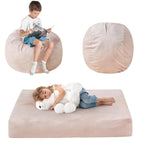 Bean Bag Chairs for Adults - Giant Bean Bag Convertible Floor Sofa