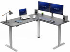 VIVO Black 63 x 55 in Corner Standing Desk, DESK-E3CTB