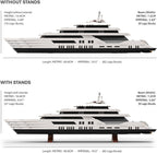 1/200 Yacht Model Building Kit, Mini Ship Series Building Block Set, Creative Interactive Building Toy for Teens and Up (1651PCS+), 49.6 x 7.2 x 16.8cm, 8P0JUD35DBI35C15EJYA