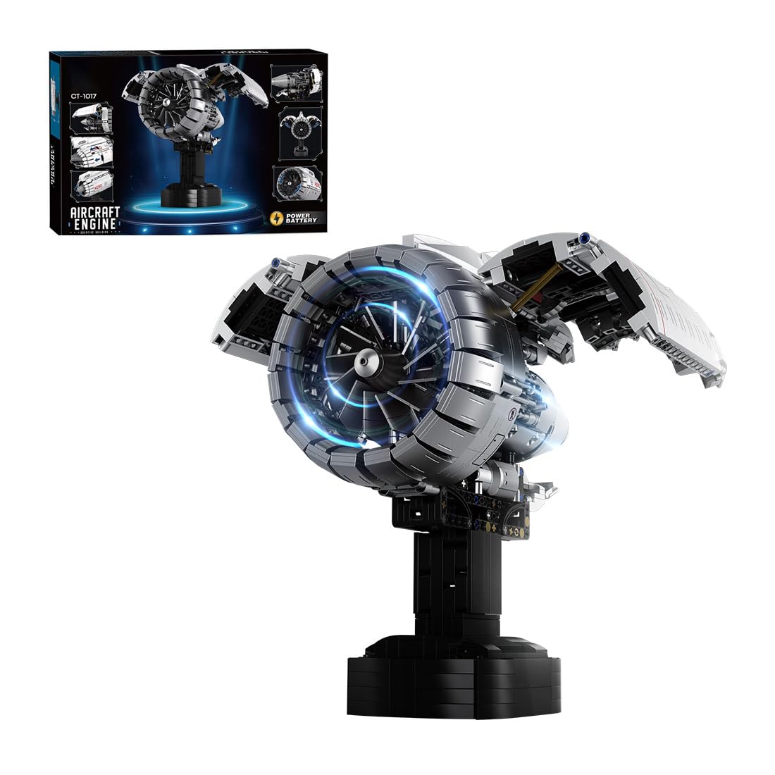 OHV 5.0L V8 Engine Building Blocks and Construction Toy, Collectible Technology-Themed Model to Build and Display, Great Gift for Birthdays, Christmas (2106 PCS)