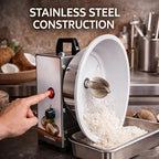 Coconut Scraper Grater Machine, Vertical Coconut Processing Grinder Shredder 3 Speeds Adjustable Processing Machine, Electric Coconuts Meat Removal Tool for Handles & Feet (1 pc)