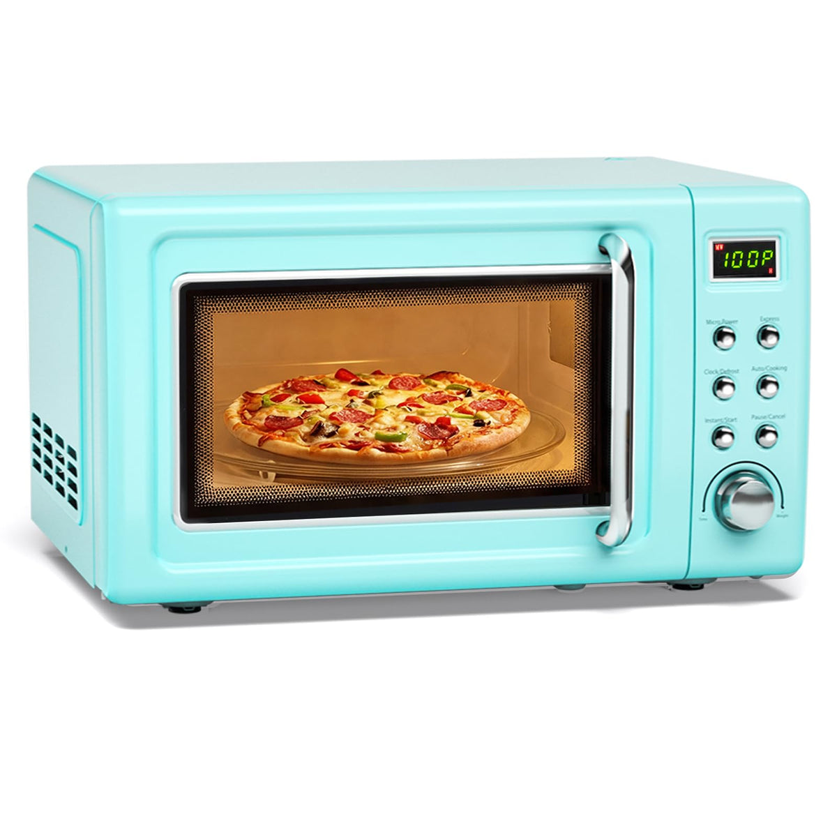 0.7Cu.ft Mini Microwave Countertop w/ 5 Micro Power, 700W
