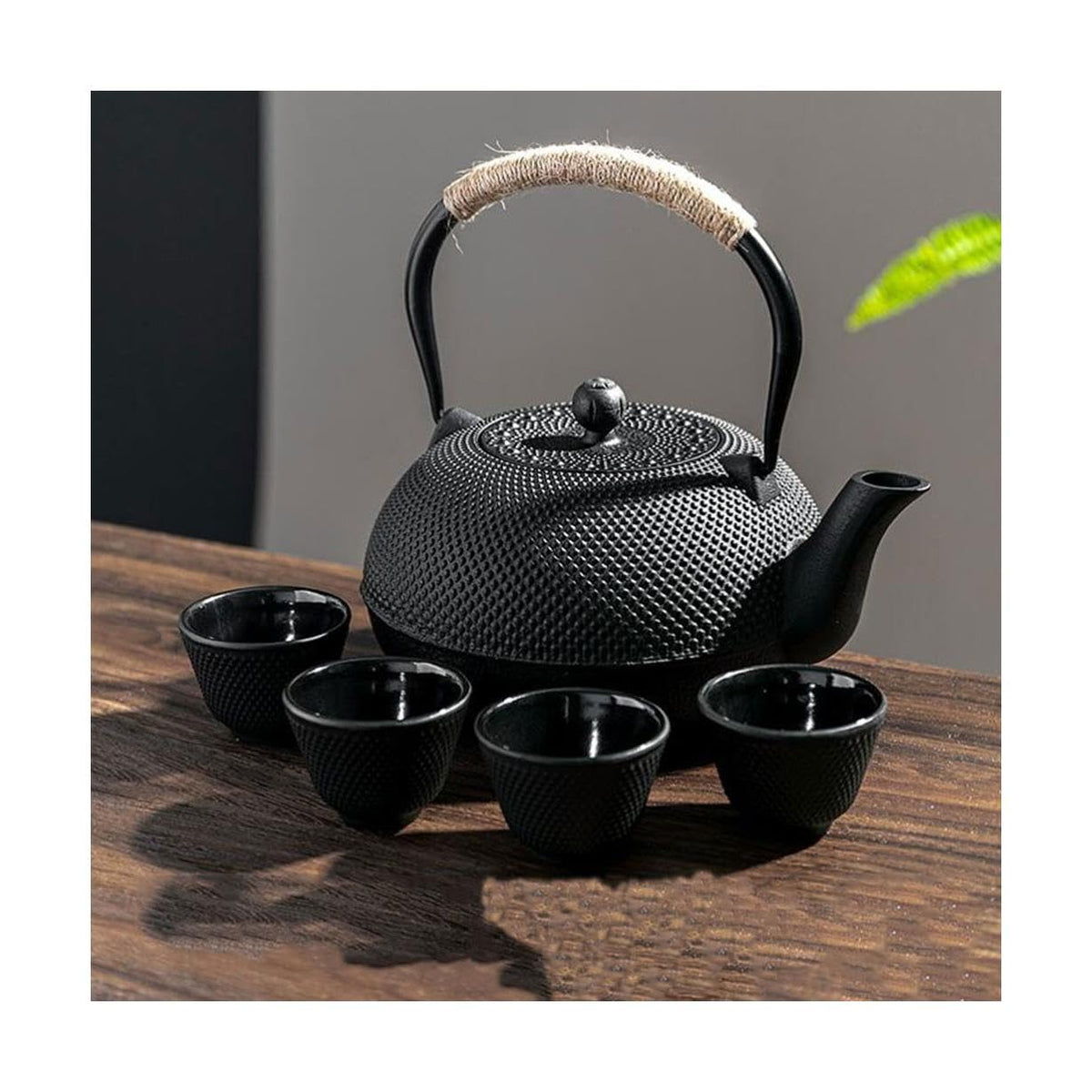Removable Home cast iron teapot with lid tea set portable large capacity tea maker with liner tea kettle for stovetop Cleanable
