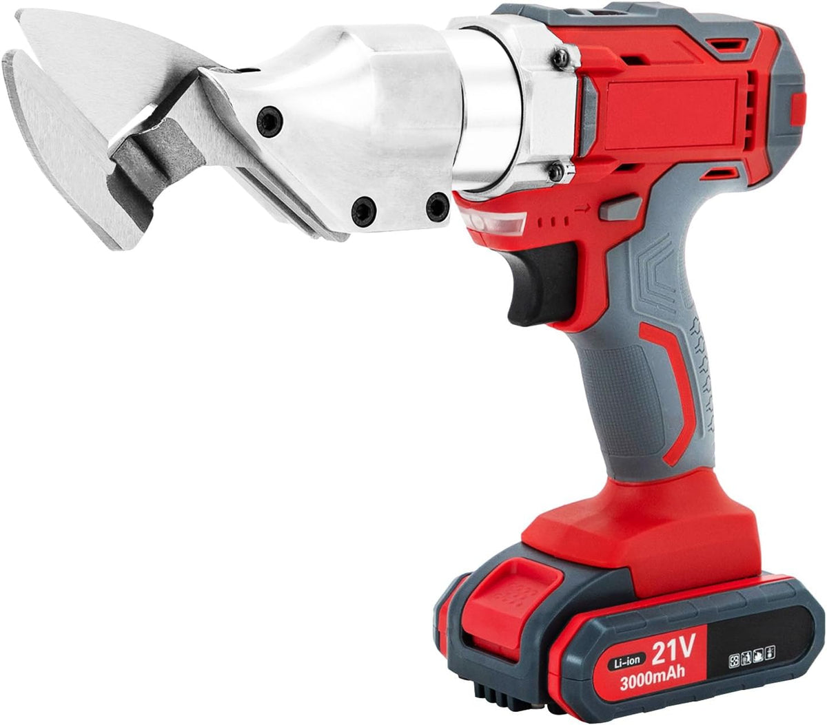 21V Sheet Metal Cutter Scissor Electric Metal Shear Heavy Duty Tin Snips Cutting Tool Cordless Drill Attachment for Cutting Iron Stainless Cardboard Aluminum