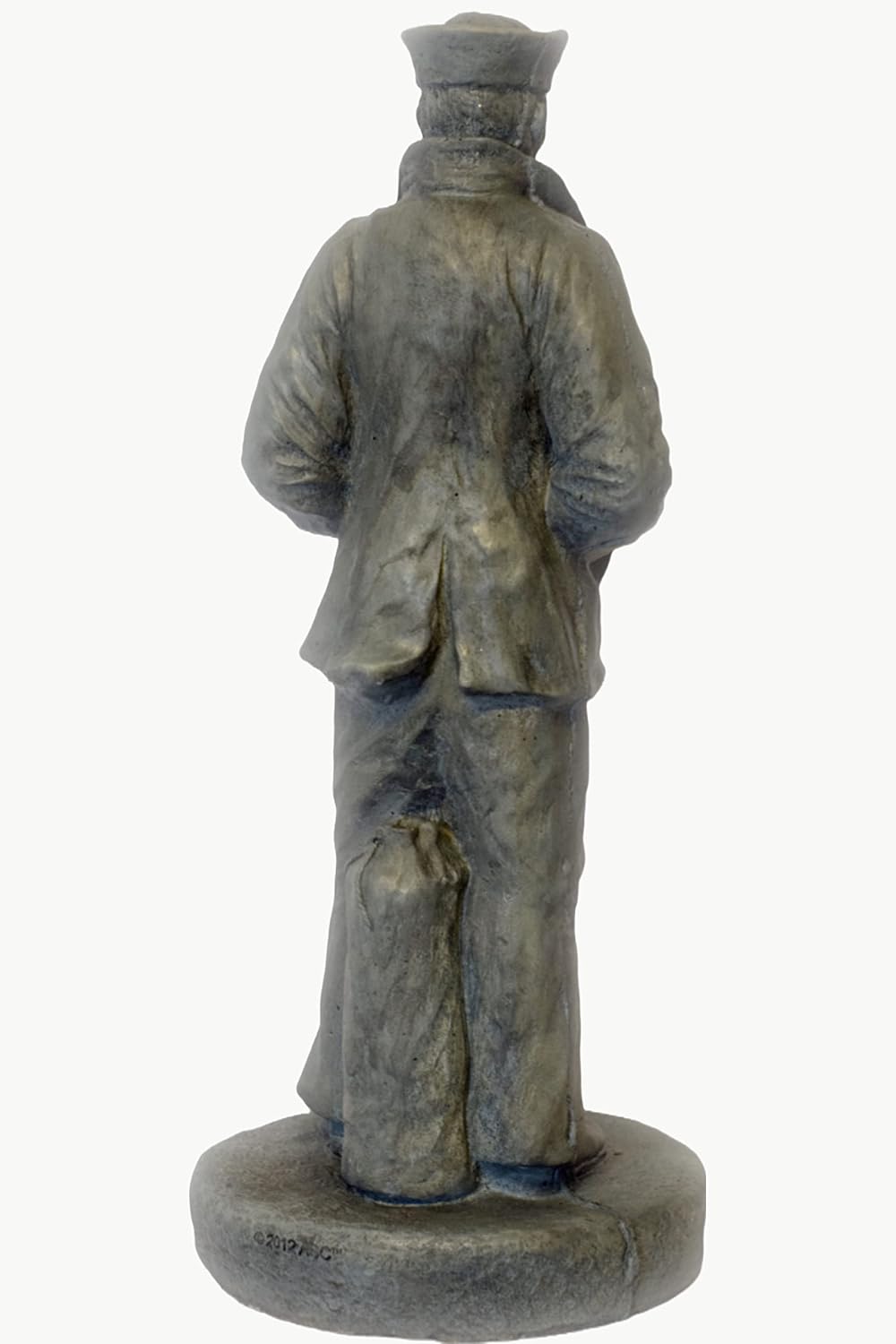 Solid Rock Stoneworks Concrete Sailor Statue- 24" Tall (Indigo)