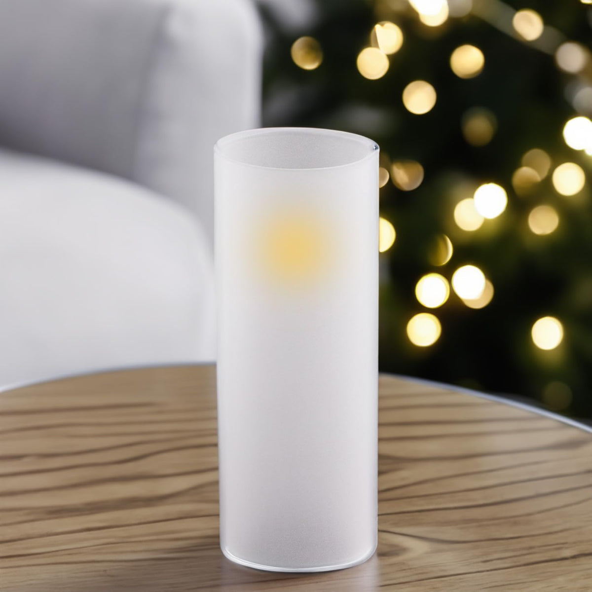 WGVI Hurricane Candle Holder Sleeve, W: 4", Ht: 12", Frosted Glass Cylinder Open Both Ends, Chimney Tube Shade, 12 Piece