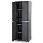 Sterilite 4 Shelf Unit, Heavy-Duty Plastic Utility Storage Rack, 2-Pack