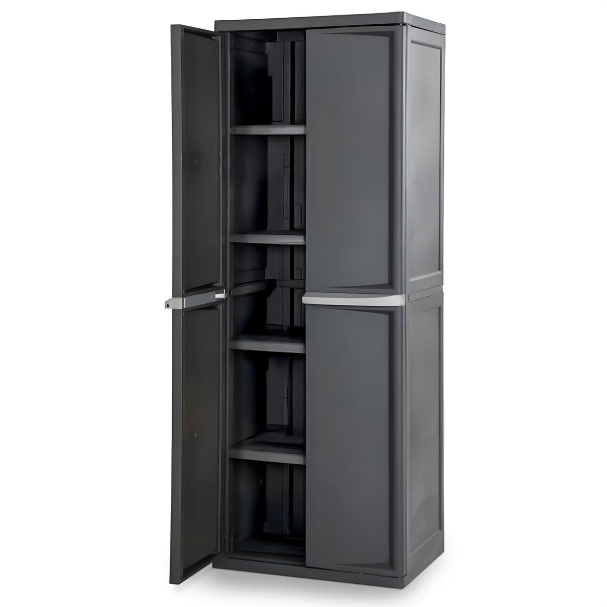 Sterilite 4 Shelf Unit, Heavy-Duty Plastic Utility Storage Rack, 2-Pack
