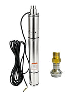 2" Deep Well Submersible Pump with Control Box, 1/2HP 110V Deep Well Pump