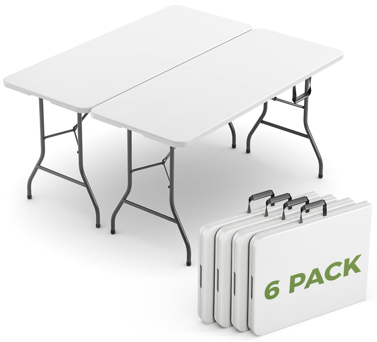 30 Inch Folding Table, Adjustable Height Portable Folding Table, Foldable TV Tray Table, Small Laptop Desk & Picnic Table for Indoor Outdoor Use, Bedroom, Camping, Patio, BBQ, RV