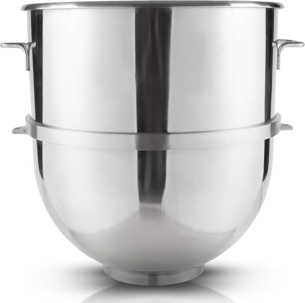 Vollum 20-Quart Commercial Stainless Steel Mixing Bowl for Hobart Mixer - Hobart Equivalent