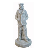Solid Rock Stoneworks Concrete Sailor Statue- 24" Tall (Indigo)