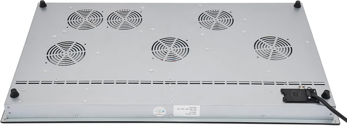 5 Burner Electric Stove Top Countertop, 110V 4800W 35.5" Built-in Electric Radiant Cook Top with Knob Control, 5 Power Levels, Automatic Shutdown,Hard Wire, No Plug