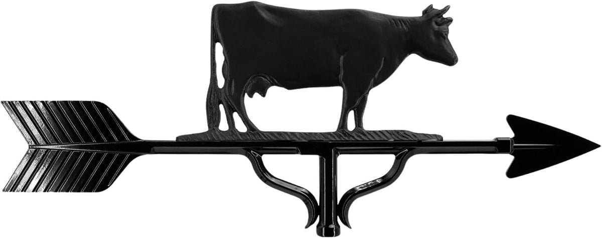 Montague Metal Products Aluminum Cow Roof Weathervane - Black