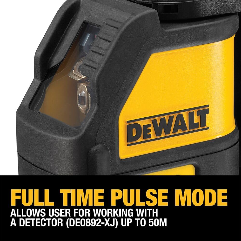 DEWALT Line Laser, Self-Leveling, Cross Line, Red Beam (DW088K)