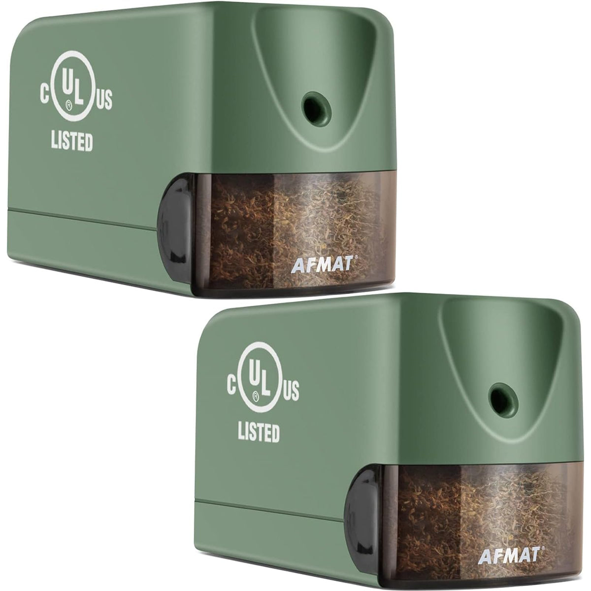 AFMAT 3 Pack Electric Pencil Sharpener PS13, Heavy Duty Pencil Sharpener for Classroom, 6.5-8mm No.2/Colored Pencils, UL Listed, 10,000+ Sharpenings for Home, Office, School