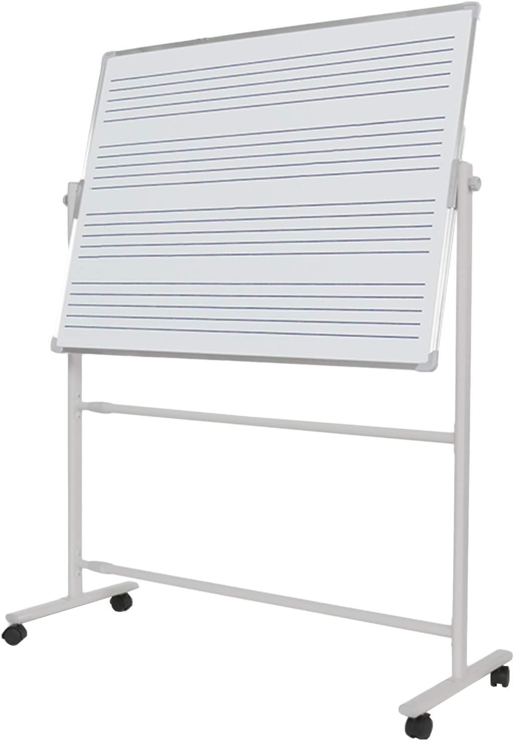 Teaching Blackboard Whiteboard Double Sided Music Staff Creation Teaching Dry Erase Board Angle Height Adjustable for Home School (90X120CM) (90X120CM)
