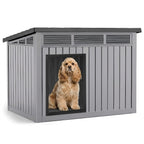 VIXZEN Dog House Outdoor & Indoor, Medium Size, Black