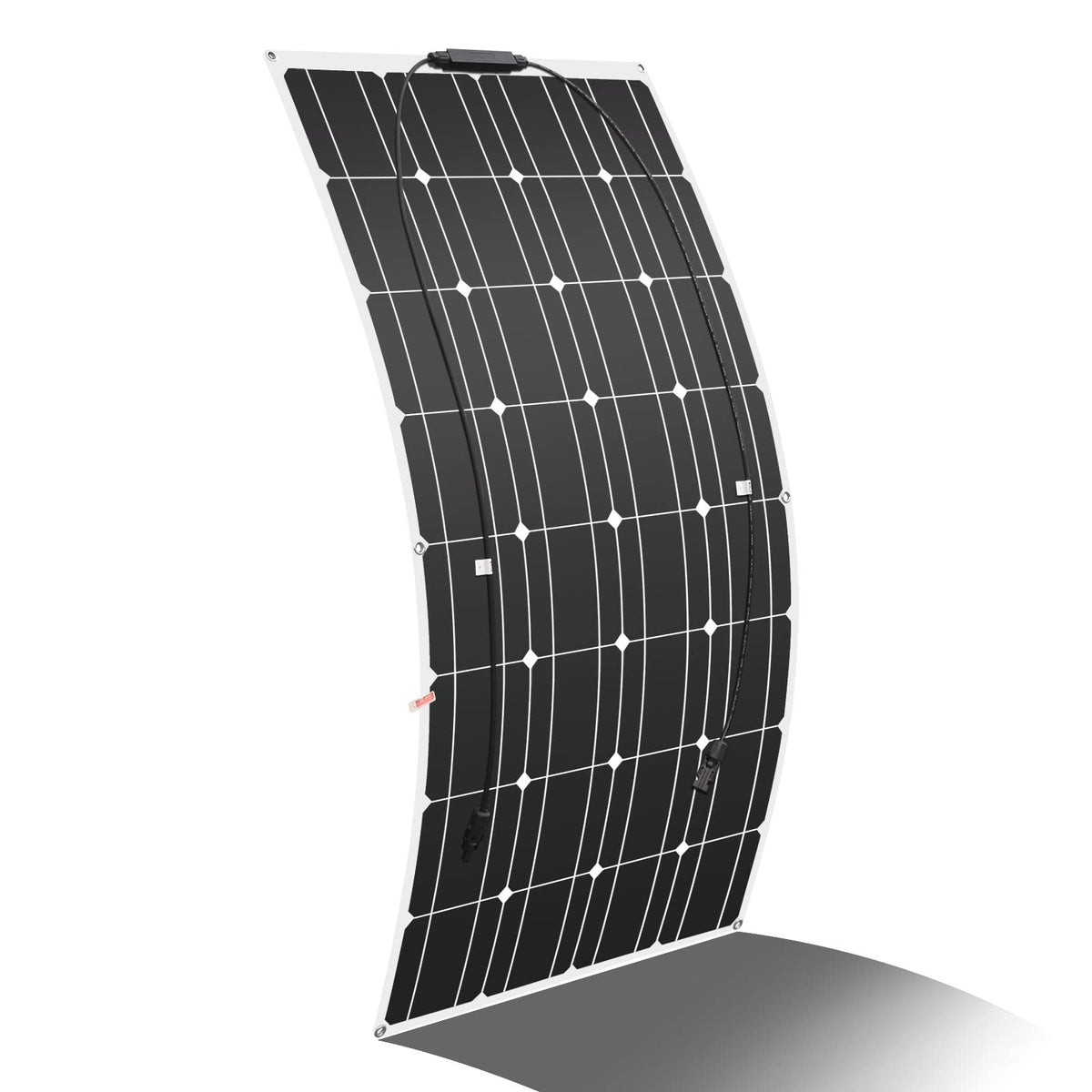 200W 12V (2pcs 100W) Flexible Monocrystalline Solar Panel with Solar Cable Waterproof Photovoltaic Module for Non-Flat Surface