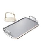 Caraway 19x12" Non-Stick Double Burner Griddle and Grill Press Set