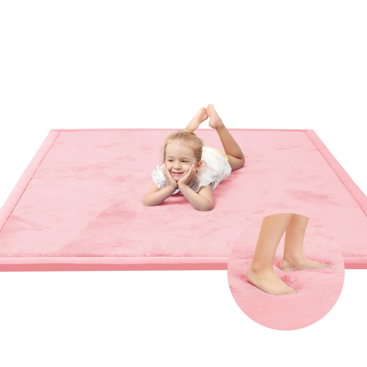 Huloo Sleep Large 1.3" Thick Baby Play Mat for Floor, 79"×59"(Dark Gray)