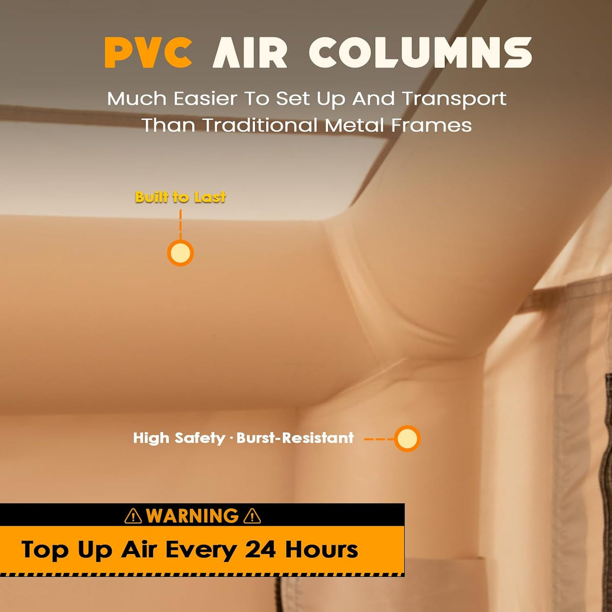 Inflatable Tent with Skylight & Stove Jack,Blow Up Tents, Hot Tent