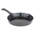 Viking Cast Iron Skillet, 10 Inch Enameled Frying Pan, Kitchen Cookware, Charcoal