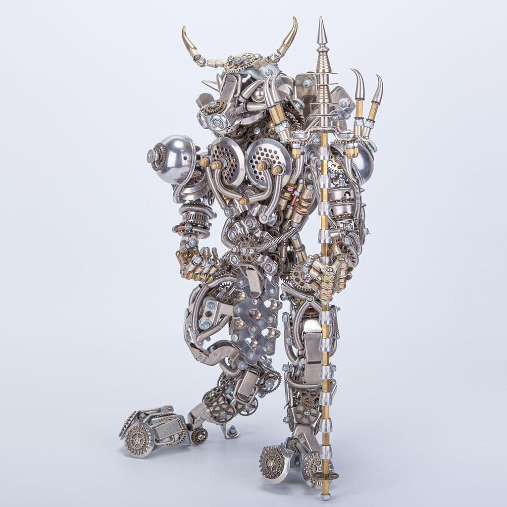 3D Metal Puzzle Bull-Headed Man Model Kit, 2500PCS DIY Assemble Steampunk Mechanical Demon Minotaur Model, Creative Handcrafted Metal Art Craft Desktop Display & Decoration for Adults