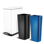 Home Zone Living 13 Gallon Kitchen Trash Can with Dual Compartments