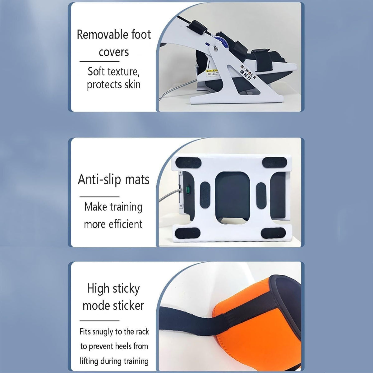 Electric Ankle Training Device, 9-Speed Angle Adjustable/Plantar Flexion (45°) + Dorsiflexion (50°), for Stiff Ankles/Foot Drop