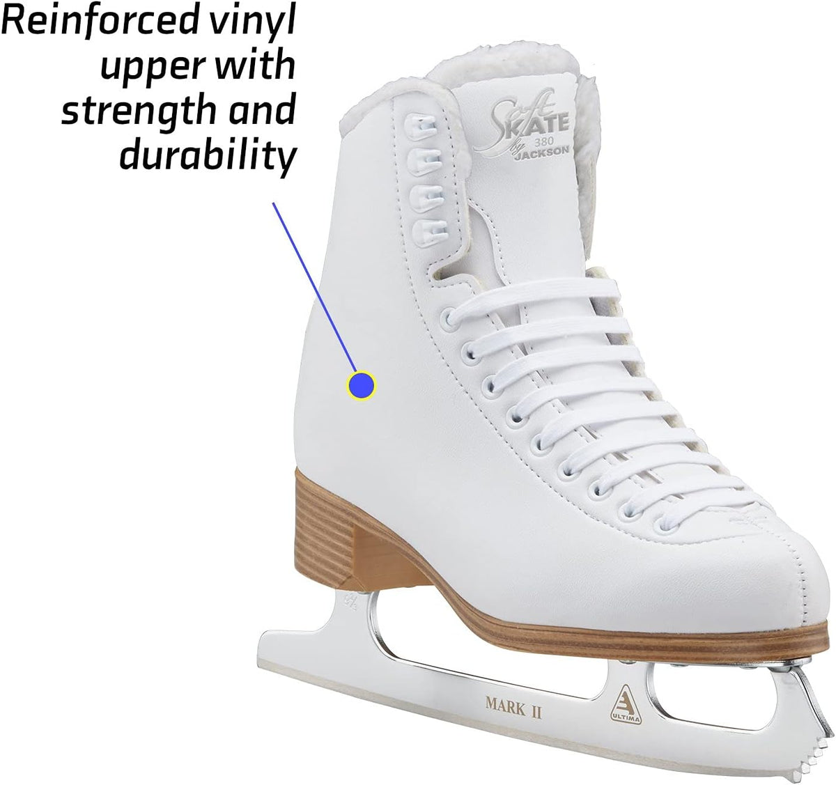 Jackson Classic Model 380/381 Figure Ice Skates for Women and Girls Bundle with Skate Guards Just Launched 2023