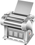 Bacocoo 2-in-1Pasta Maker with 8 Adjustable Thickness, Settings Noodle Maker with Rollers and Cutter, Make Spaghetti, Fettuccini, Lasagna, & More.(135W 110V)