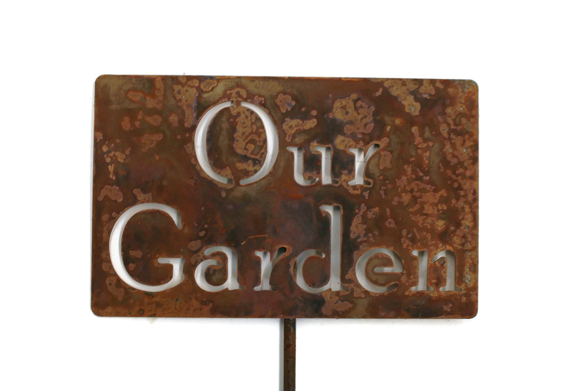 Funny Garden Stake 20 to 33 Inches Tall (No Pesticides Please, XL 33" Tall)
