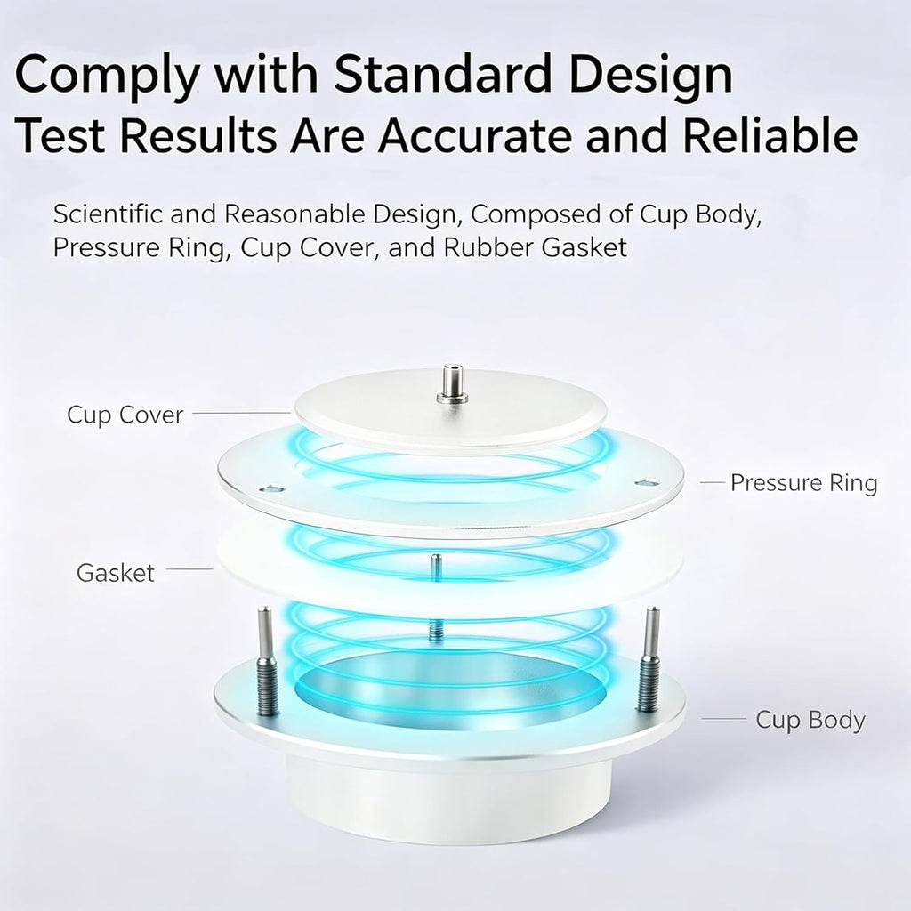 Fabric Moisture Permeability Cup, Textile Water Vapor Transmission Tester, 360° Circular Design, 60mm Inner Diameter, Cup Depth: 22 Mm, for Textile, Apparel, Packaging Industries