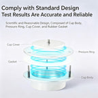 Fabric Moisture Permeability Cup, Textile Water Vapor Transmission Tester, 360° Circular Design, 60mm Inner Diameter, Cup Depth: 22 Mm, for Textile, Apparel, Packaging Industries