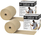 CanDo Twin-Pak Latex-Free Exercise Band, Red, 100 Yard