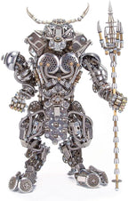 3D Metal Puzzle Bull-Headed Man Model Kit, 2500PCS DIY Assemble Steampunk Mechanical Demon Minotaur Model, Creative Handcrafted Metal Art Craft Desktop Display & Decoration for Adults