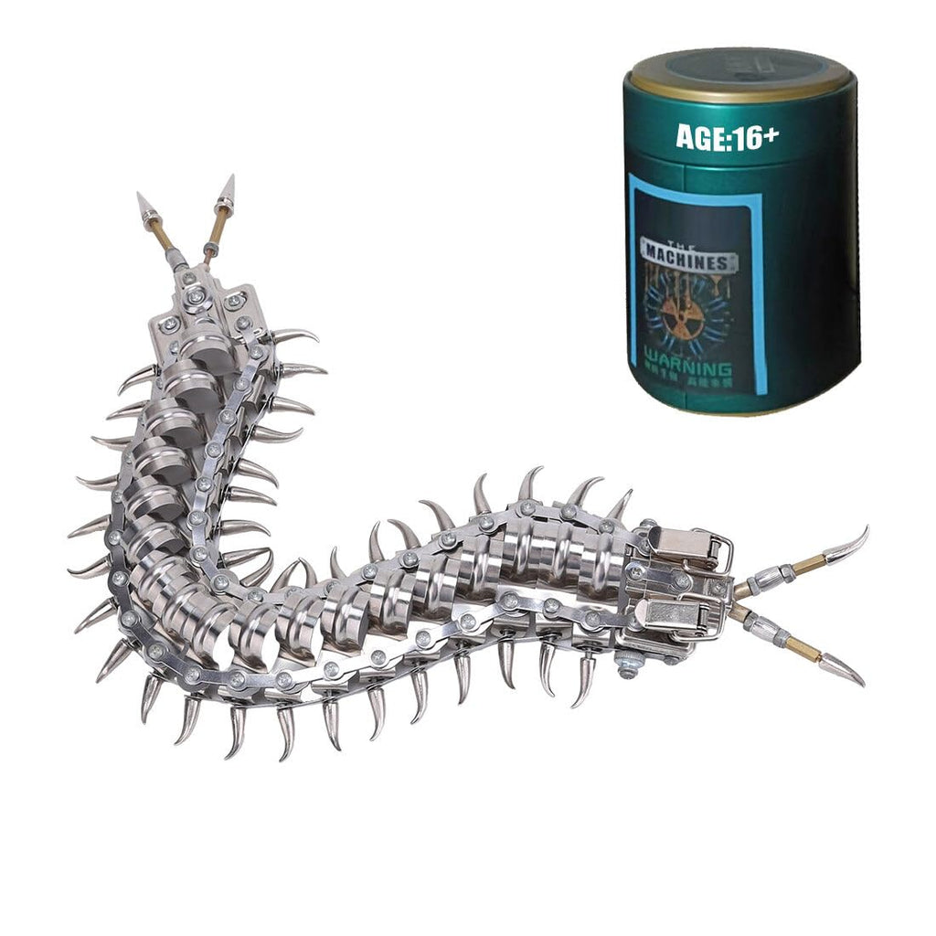 3D Metal Puzzle Mechanical Lantern Fish Model Kit with Color Changing Lamp