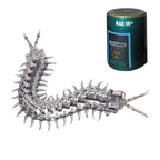 3D Metal Puzzle Half-Body Serpent Model Kit, 400PCS DIY Assemble Steampunk Bio-Mechanical Half-Body Serpent with LED Lights, Creative Handcrafted Art Craft Desktop Display & Decoration for Adults