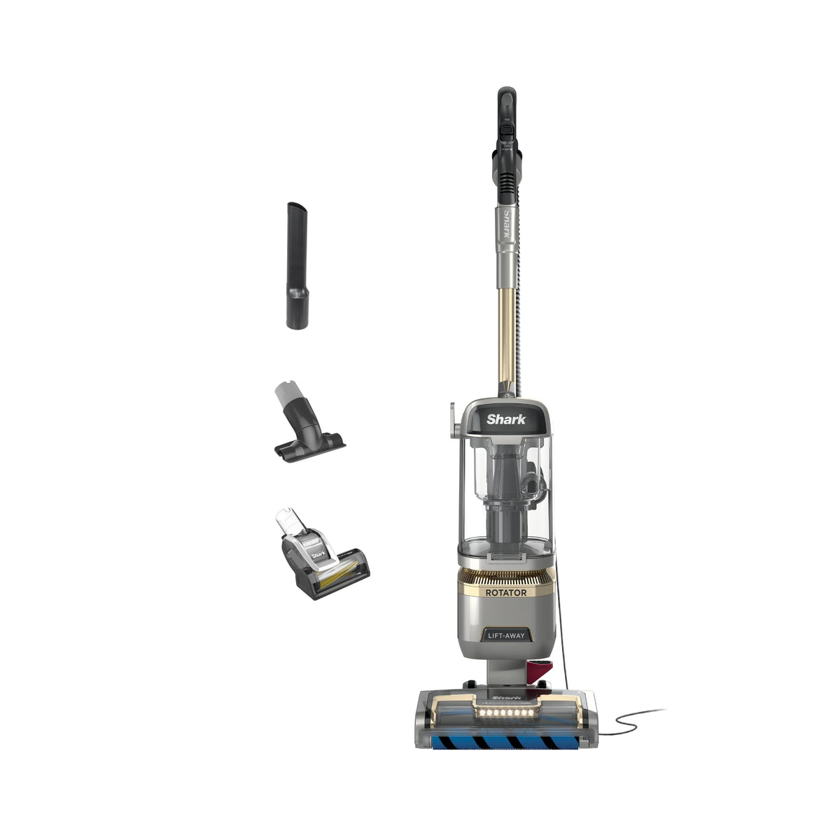 Shark Rotator Lift-Away Upright Vacuum with HEPA Filter, White/Red, NV501