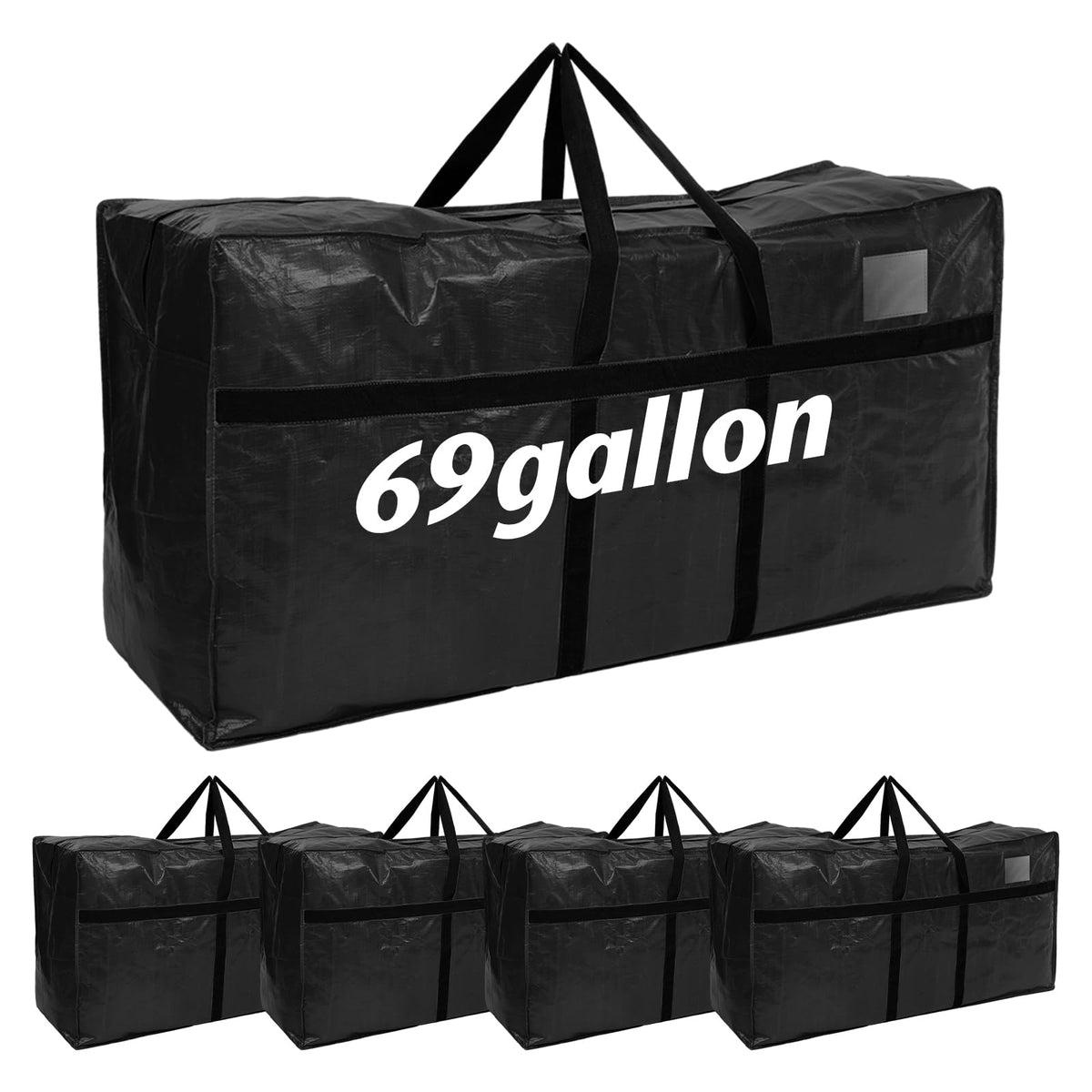 Windyun 4 Pcs 195 Gallon Extra Large Moving Bags XXL Heavy Duty Storage Bag