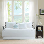 6 Pcs Reversible Daybed Cover Set White Daybed